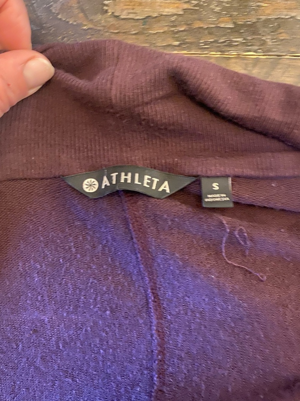 Athleta Women's Knit cardigan style Sweater - Plum